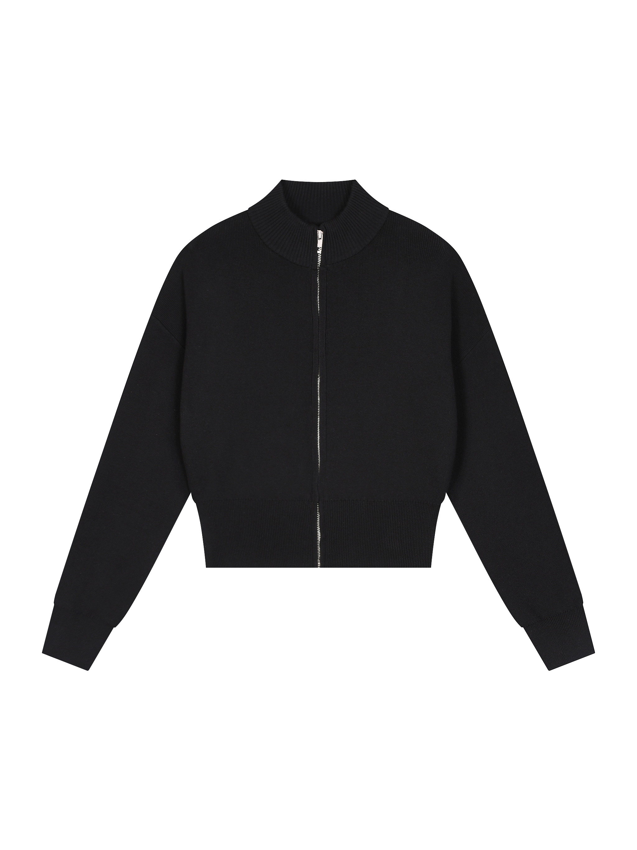 Women's Mock Neck Zip Up Cardigan #WT0223 | TAPSTITCH